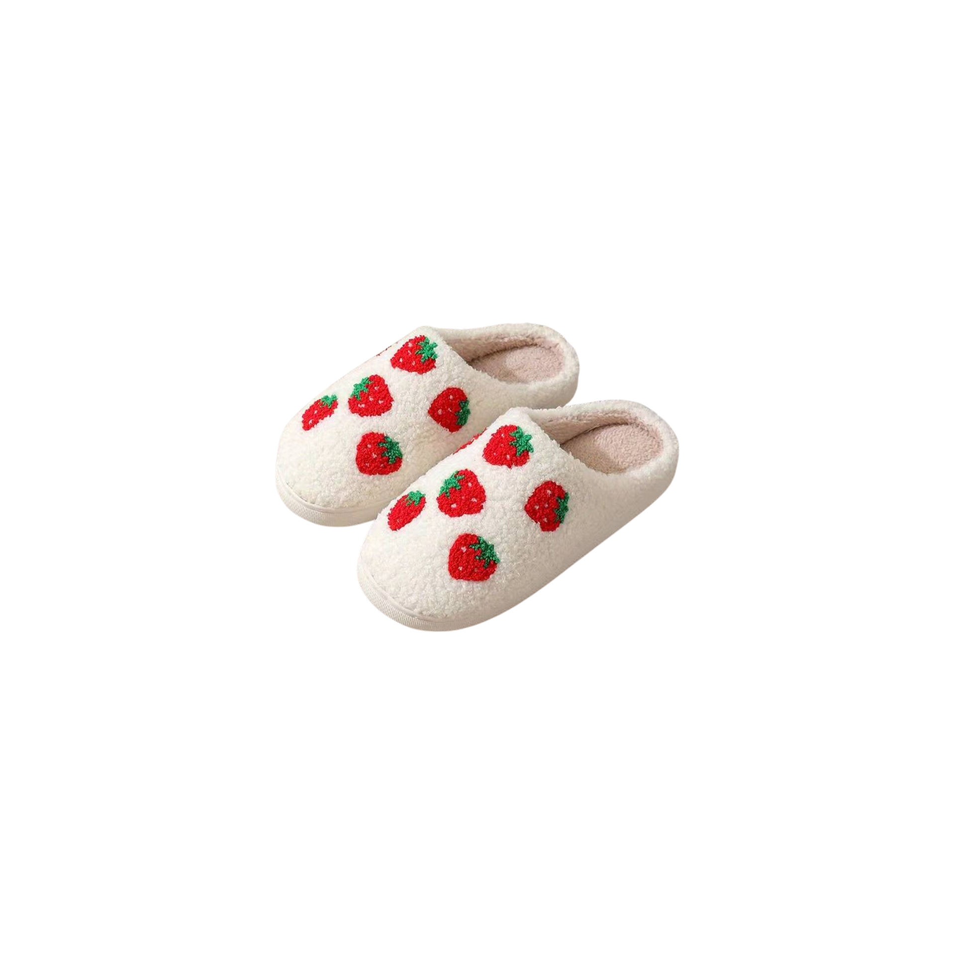 Strawberry Boucle Slippers