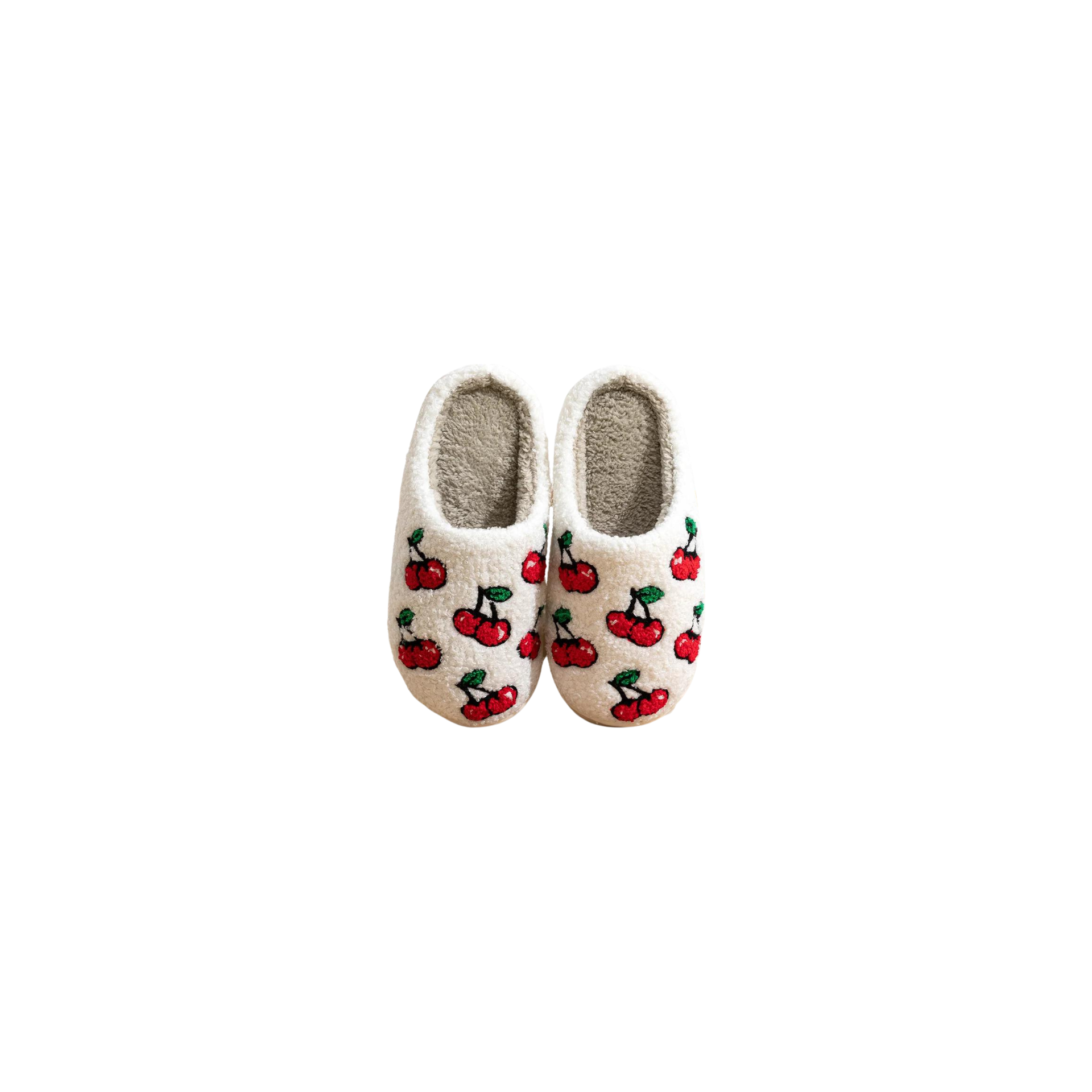 Cherry Boucle Slippers