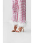 Pink Gingham Sleepwear Set - The Villa