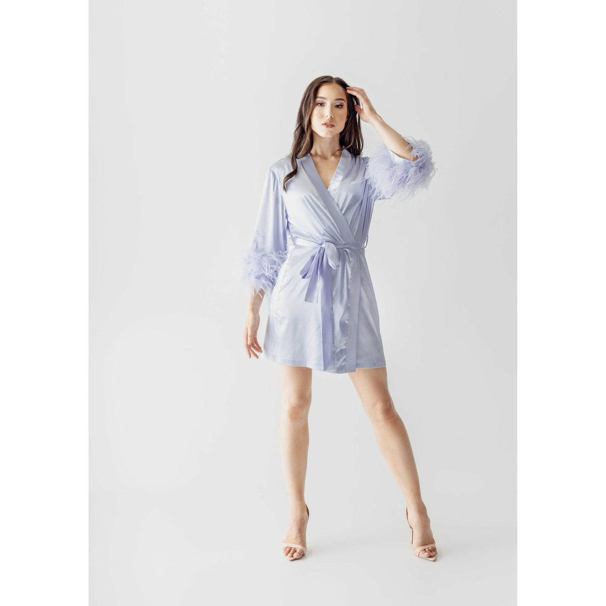 Sky Blue Pattern Robe Classic Robe - Sky Blue – The Villa