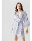 Classic Robe - Sky Blue - The Villa