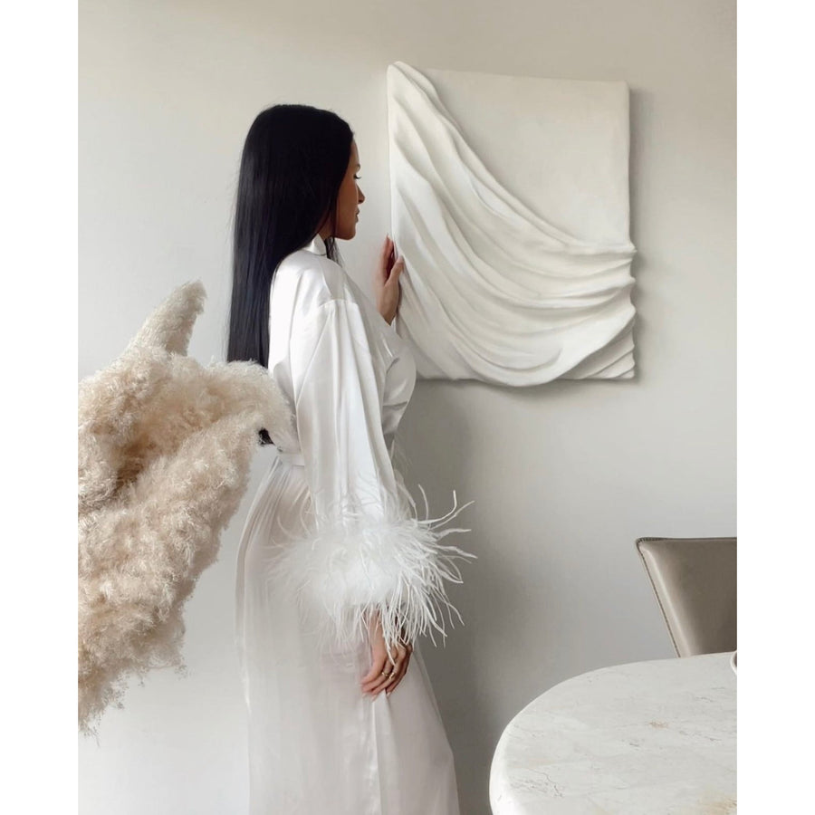 Long Satin Bridal Robe