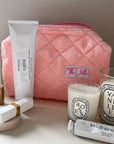 Pink Terry Towel Make-up Case - The Villa