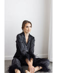 Bridgerton Sleepwear Set - Black - The Villa