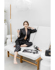 Bridgerton Sleepwear Set - Black - The Villa