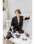 Bridgerton Sleepwear Set - Black - The Villa