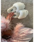 The Fluffiest Slippers in the World - White - The Villa